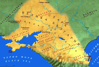 Карта  Великой Булгарии